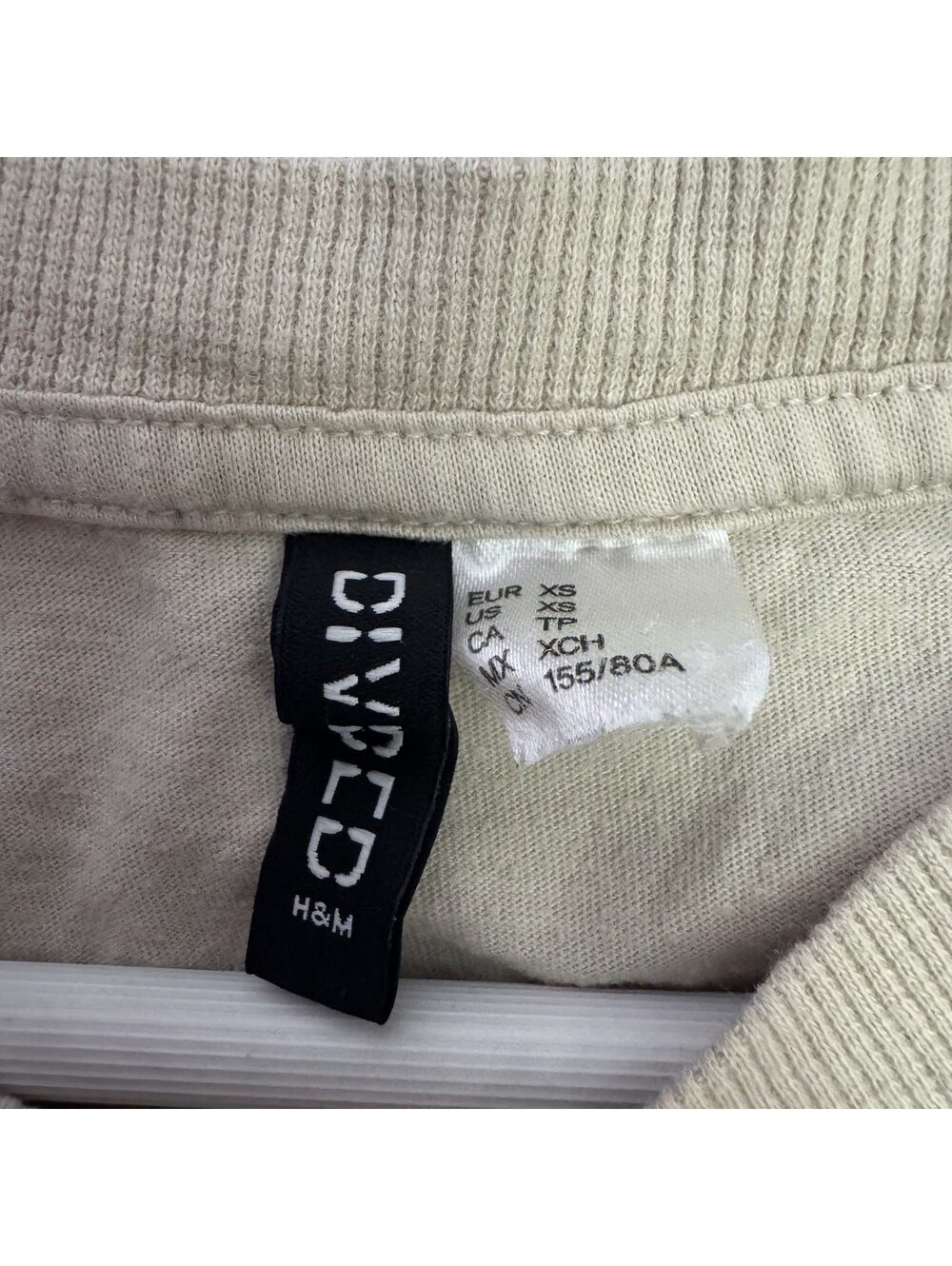 H&M Divided The Cranberries Crop Top Tee Cream XS - Picture 5 of 8
